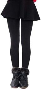 img 2 attached to Weigou Winter Girls Leggings Pants: Stay Cozy with Thick Warm Fleece Lining and Stretchy Thermal Comfort