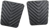 high-quality 2 pcs black rubber brake clutch pedal pad for hyundai elantra sonata tucson - compatible with 32825-36000 logo