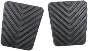 img 2 attached to Высококачественные резиновые педали тормоза и сцепления 2 шт. черного цвета для Hyundai Elantra Sonata Tucson - Совместимые с 32825-36000.