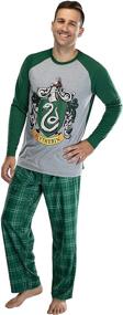 img 3 attached to Harry Potter Raglan Shirt Pajama Men's Clothing