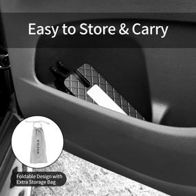 img 1 attached to 🚗 Foldable Car Door Step with Glass Breaker - Wotalk Car Rack Step & Hook, Universal Fit for Most Car SUV Truck, Supports Both Feet, Easy Access to Car Roof, Max Load 450 lbs