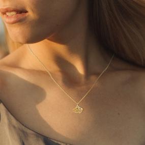 img 2 attached to Stylish Gold Ginkgo Necklace: The Perfect Gift for Women & Teen Girls on Valentine’s Day and Holidays