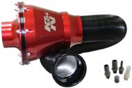 🚀 k&amp;n universal air intake system: enhance performance, premium quality, guaranteed horsepower boost: 4.875 in height, round reverse tapered shape, rc-5052ar logo