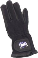 🧤 child heart & horse gloves - ovation logo