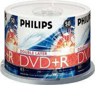 philips 8x dvd+r dl spindle, 50 pack - dr8s8b50f/17 logo