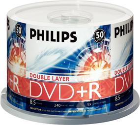 img 1 attached to Philips 8X DVD+R DL Spindle, 50 Pack - DR8S8B50F/17