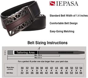 img 2 attached to Sophisticated Siepasa Men's Accessories: Genuine Leather Automatic Belts for Fashionable Style