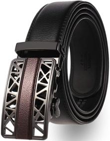 img 4 attached to Sophisticated Siepasa Men's Accessories: Genuine Leather Automatic Belts for Fashionable Style