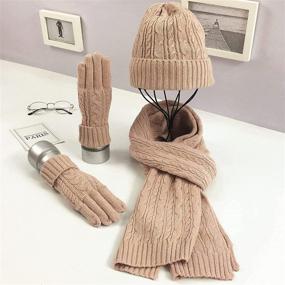 img 3 attached to ZSXZSYTO Classic Fashion Knitting Weather Boys' Accessories for Cold Weather