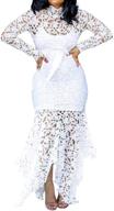 👗 verwin hollow floor-length lace-up asymmetrical women's maxi dress - elegant lace party evening gown logo