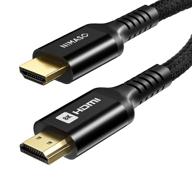 🔌 nimaso 8k hdmi 2.1 cable 6ft: ultra high speed 48gbps - supports 4k@120hz, 8k@60hz, hdcp 2.2 & 2.3, hdr 10 - pc, vr, tv, ps4 ps5, x box projector compatible logo