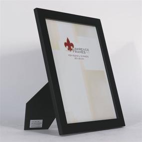 img 2 attached to Stylish Black Wood Picture Frame: Lawrence Frames 34380 - Ideal for 8x10 Prints