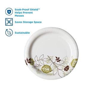 img 1 attached to 🍽️ Dixie 7” Medium-Weight Paper Plates by GP PRO - Pathways, 500 Ct - UX7WS CASE