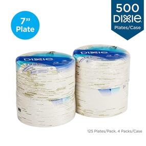 img 2 attached to 🍽️ Dixie 7” Medium-Weight Paper Plates by GP PRO - Pathways, 500 Ct - UX7WS CASE