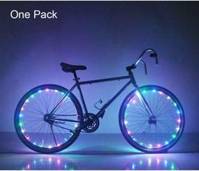 img 4 attached to 🚴 Супер яркие огни Soondar с 20 LED для велосипедных колес: Персонализируйте свою поездку с помощью разноцветных колесных огней для безопасности и веселья!