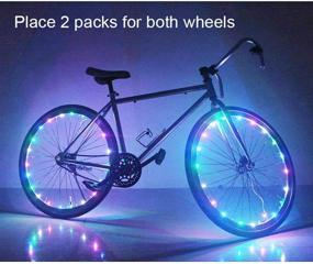 img 3 attached to 🚴 Супер яркие огни Soondar с 20 LED для велосипедных колес: Персонализируйте свою поездку с помощью разноцветных колесных огней для безопасности и веселья!