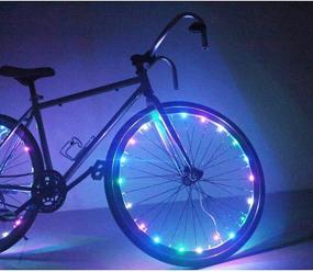 img 2 attached to 🚴 Супер яркие огни Soondar с 20 LED для велосипедных колес: Персонализируйте свою поездку с помощью разноцветных колесных огней для безопасности и веселья!