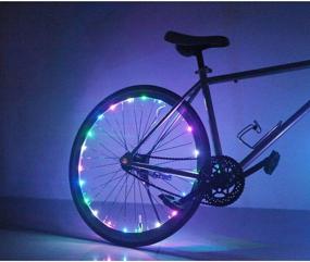 img 1 attached to 🚴 Супер яркие огни Soondar с 20 LED для велосипедных колес: Персонализируйте свою поездку с помощью разноцветных колесных огней для безопасности и веселья!