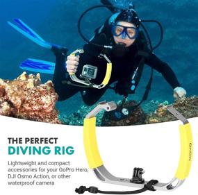 img 3 attached to Movo GB-U80 XL Версия: Отличный подводный аксессуар для GoPro с креплениями Cold Shoe, ремешком на запястье - совместим с GoPro HERO, Osmo Action Cam - Максимально раскройте свой опыт дайвинга!