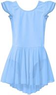 mdnmd flutter sleeve leotard ballet dress for girls' clothing logo