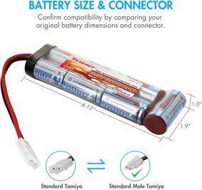 img 2 attached to 🔋 Tenergy Airsoft 8.4V 3800mAh Flat NiMH Battery Pack