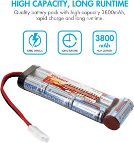 img 1 attached to 🔋 Tenergy Airsoft 8.4V 3800mAh Flat NiMH Battery Pack