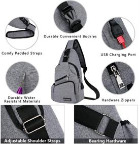 img 3 attached to 🎒 Durable Peicees Backpack for Versatile Crossbody Shoulder Bag - Ideal Casual Daypack