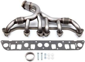img 4 attached to 🚙 cciyu SS Exhaust Manifold Kit for Jeep Cherokee, Comanche, Grand Cherokee, TJ, Wrangler (1991-1999)