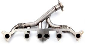 img 1 attached to 🚙 cciyu SS Exhaust Manifold Kit for Jeep Cherokee, Comanche, Grand Cherokee, TJ, Wrangler (1991-1999)