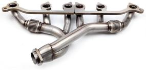 img 3 attached to 🚙 cciyu SS Exhaust Manifold Kit for Jeep Cherokee, Comanche, Grand Cherokee, TJ, Wrangler (1991-1999)