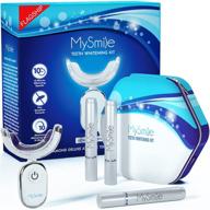 🌟 mysmile teeth whitening kit with led light: non-sensitive max whitener with carbamide peroxide pen - remove stains from coffee, smoking, wine in just 10 minutes! logo
