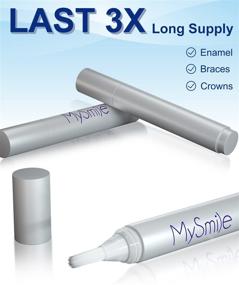 img 2 attached to 🌟 MySmile Teeth Whitening Kit with LED Light: Non-Sensitive Max Whitener with Carbamide Peroxide Pen - Remove Stains from Coffee, Smoking, Wine in just 10 Minutes!
