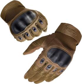 img 4 attached to 🧤 FREETOO Tactical Gloves: Military-Grade Knuckle Protection for Men - Ideal for Airsoft, Paintball, Motorcycle riding, and Heavy-Duty Work