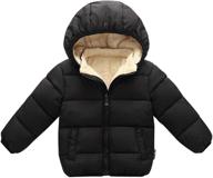 happy cherry toddler down jacket: hooded windproof snow winter coat outwear - ultimate protection for little ones logo