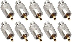 img 3 attached to 🔌 10 Пар UHF PL259 Паяный Штекер для Коаксиальных Кабелей - RG8x, RG8, RG59, LMR-400, RG-213, с Редуктором и Тефлоновой Изоляцией - 50Ом Nч "Низких Потерь РЧ Адаптер, Совместимый с Радиолюбительской Антенной