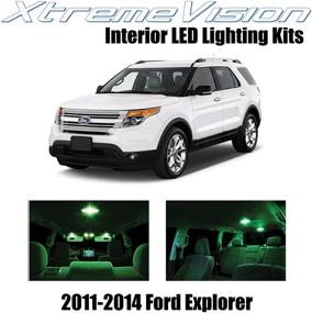 img 4 attached to XtremeVision Interior LED For Ford Explorer 2011-2014 (6 Pieces) Green Interior LED Kit Installation Tool