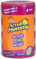 scrub daddy dual sided sponge and scrubber: scrub mommy - scratch free, deep cleaning sponge for dishes and home - 4ct logo