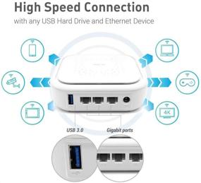 img 1 attached to GL.iNet Convexa-B GL-B1300 Gigabit VPN Router, High Speed 2.4G+5G Wi-Fi Networking, 400Mbps+867Mbps, 256MB RAM, 32MB Flash, OpenWrt Pre-Installed, Power Adapter Included