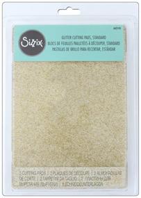 img 2 attached to 🌟 Sizzix Standard Cutting Pads 662140: Gold Glitter, 1 Pair, Multi Color - Enhanced Precision and Style!