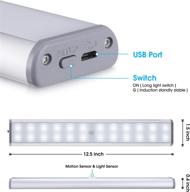 🔆 2 pack under-cabinet lighting with 3 colour temperature options - closet light (warm white natural) featuring 24 super bright led lights. perfect for closets, under cabinet areas, or any dimly lit space. logo