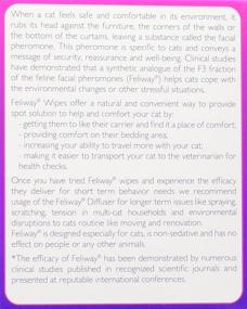 img 1 attached to 🐱 Feliway Animal Health C95660B 12 Count Feliway Wipes - All Sizes, Purple