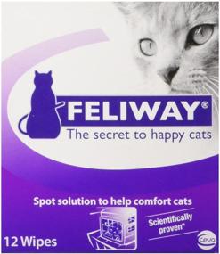 img 3 attached to 🐱 Feliway Animal Health C95660B 12 Count Feliway Wipes - All Sizes, Purple