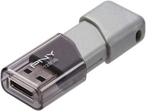 img 1 attached to 💾 PNY USB 3.0 Flash Drive Elite Turbo Attache 3 Two Pack Bundle with Everything But Stromboli Lanyard - 128GB Gray Capacity, Enhanced Speed