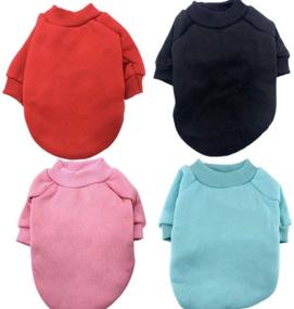 img 1 attached to 🐶 GJDLLC Small Puppy/Cat/Very Small Dog Basic Sweatshirt - XS, S, M, L, XL, XXL Sizes - Black, Red, Blue, Pink Colors