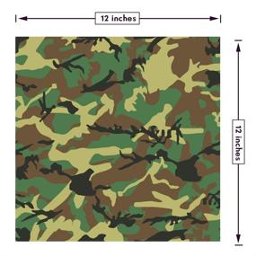 img 3 attached to 🎨 Pack of 5 Army Green Camouflage Self Adhesive Vinyl Sheets 12" x 12" - Ideal for Crafting Projects, Decals, and Other Craft Cutters - Military Camo Permanent Adhesive Backed Vinyl