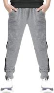 👖 casual tapered boys' clothing: eulla cotton sweatpants via pants logo