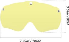 img 2 attached to 🚴 Shinmax Cycling Helmet Visor with Magnetic Goggles Shield - Compatible with Models Bc-049, Bc-001, Bc-002