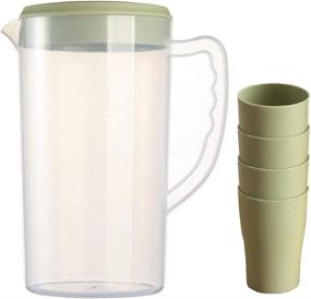 img 4 attached to 🌱 BPA Free Plastic Pitcher: Eco-Friendly Beverage Food Service Solution