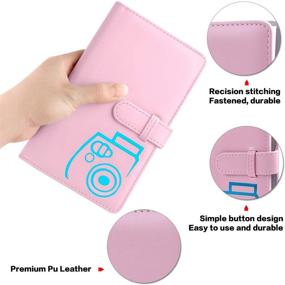 img 3 attached to 96 Pockets Wallet Photo Album With PU Leather Home Decor