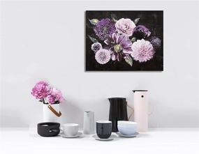 img 1 attached to 🎨 Artmaple Paint by Number Kit: Purple Flowers - DIY Oil Painting for Adult Beginners, Students & Kids (16x20) - Room Décor
